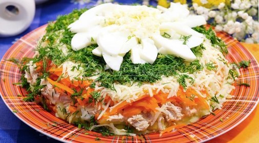 Салат «Хризантема»