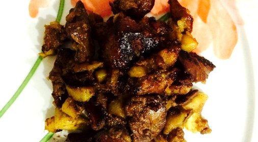 Куриная печень в сладком соусе