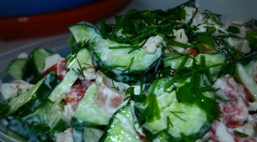 Салат легкий диетический