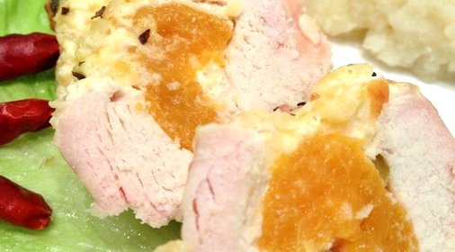Кармашки из курицы с абрикосами