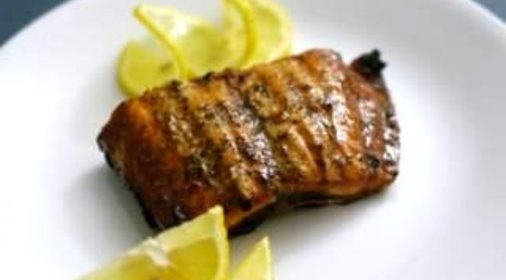 Филе лосося на решетке