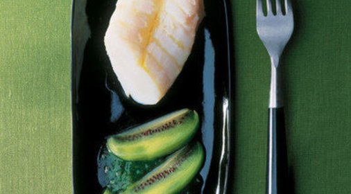 Рыба под соусом киви