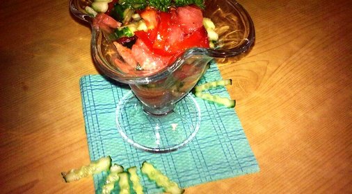 Салат с арбузом