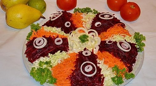 Салат Президент с мясом