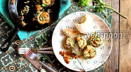 Запечённые шампиньоны с Чеддером