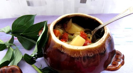 Баклажаны в горшочках