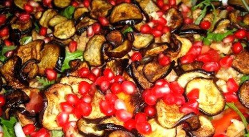 Салат из баклажанов с гранатом