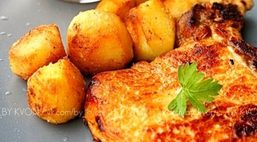 Острая свинина с молодым картофелем