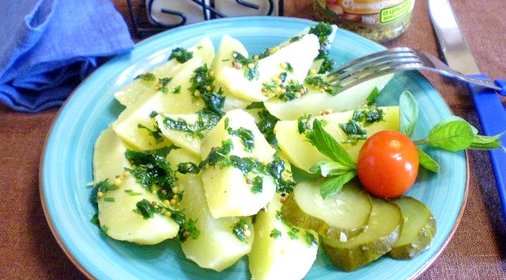 Картошка с зеленью