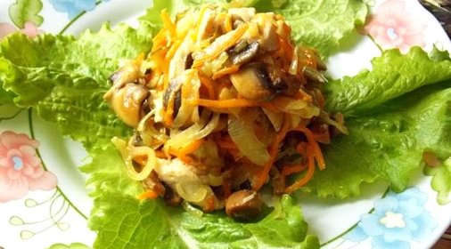 Теплый салат Елена