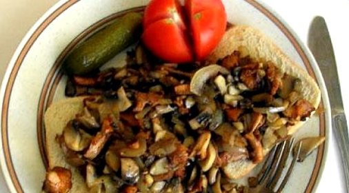 Сэндвич с грибами