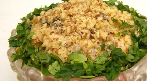 Царский салат с курицей