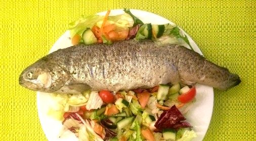 Форель с розмарином в фольге