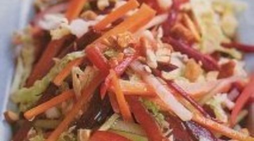 Овощной салат со сладкой имбирной заправкой