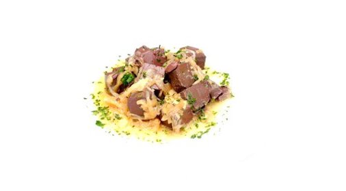 Куриная печень в сырном соусе