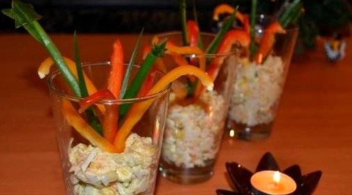 Салат Новогодний фейерверк