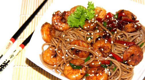 Соба с креветками