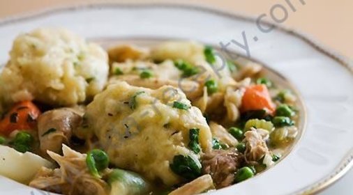 Вкусные куриные ножки с клецками