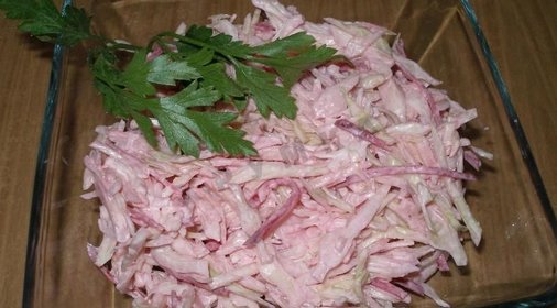 Салат Розовый фламинго