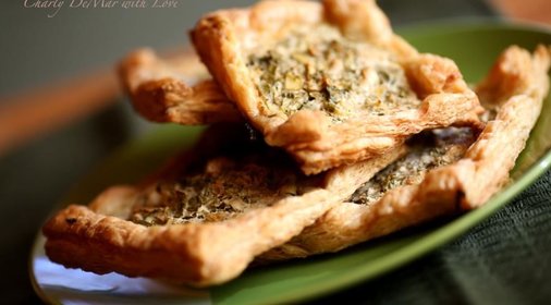 Слоёные паласики с зеленью