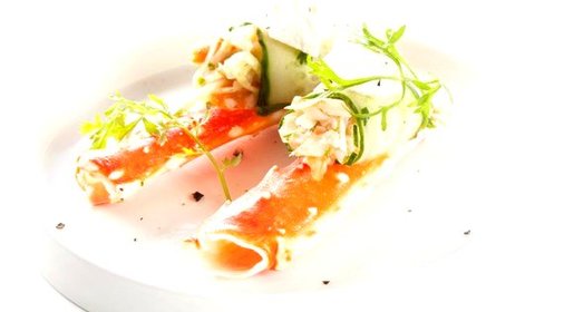 Салат с крабом и рикоттой Unagrande