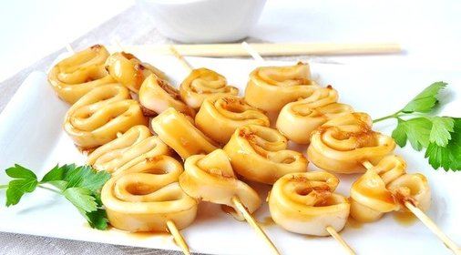 Кальмары в аэрогриле