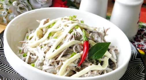 Салат Узбекистан с редькой