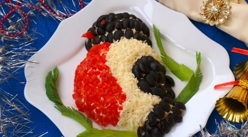 Салат Снегирь