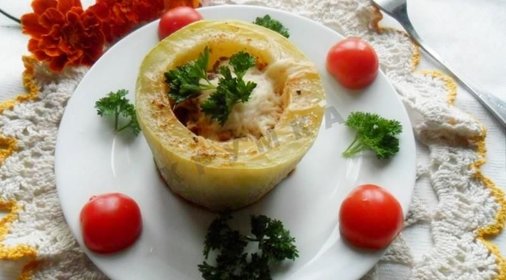 Кабачки фаршированные мясом в мультиварке