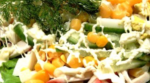 Салат из крабовых палочек и капусты