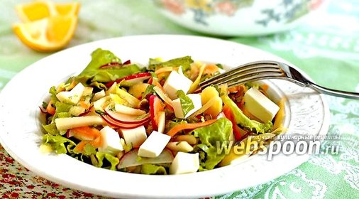 Салат из редиса и моркови