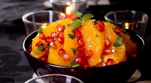 Теплый салат с апельсинами