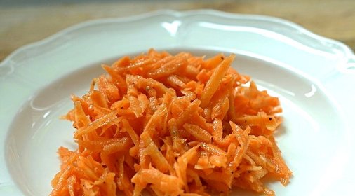 Салат из тёртой моркови