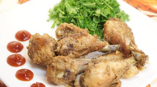 Куриные голени в сухарях