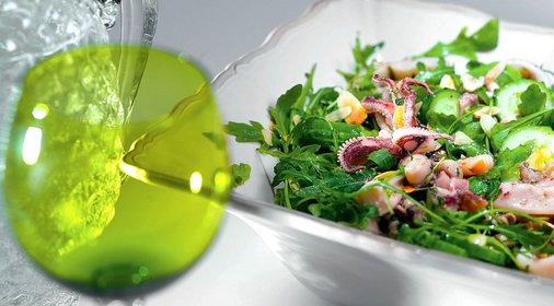 Салат с морепродуктами