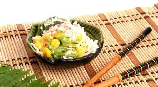 Салат с крабовым мясом