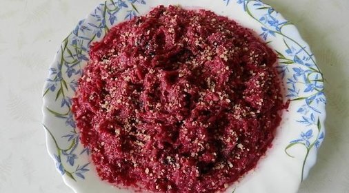 Салат свекла чернослив с грецкими орехами