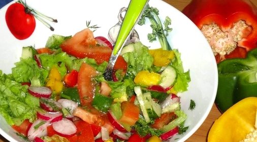 Овощной салат на скорую руку