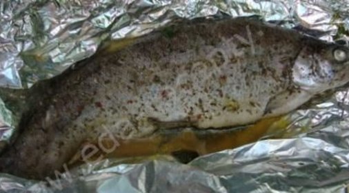 Форель, запеченная в духовке в фольге