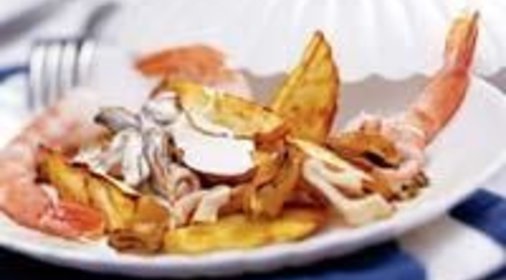 Сельдерей с морепродуктами