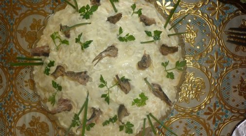 Салат Рыбки в пруду