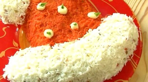 Салат Шапка Деда Мороза