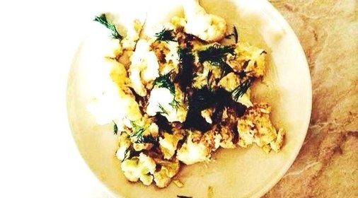 Цветная капуста в яйце и сметане