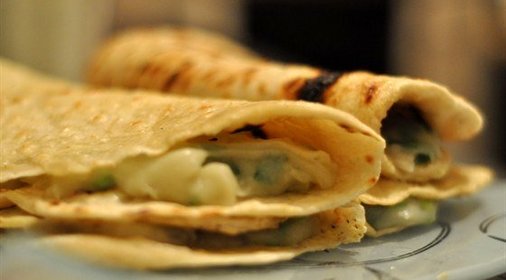 Кыстыбый с зеленым луком