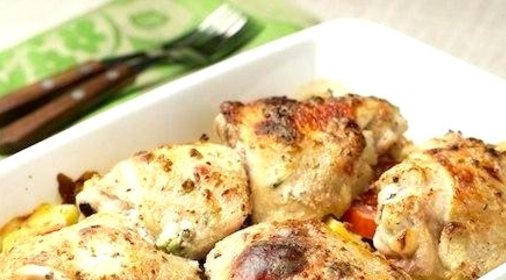 Курица в кефире в мультиварке