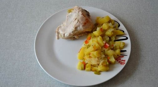 Куриные ножки и крылышки в рукаве