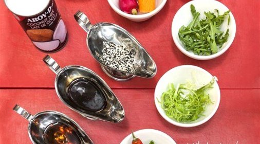 Сом в паназиатском стиле