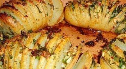 Печеный картофель Гармошка
