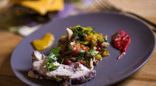 Теплый салат Семург