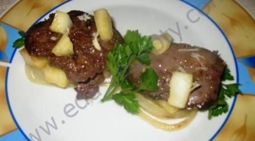 Телячья печенка по-берлински
